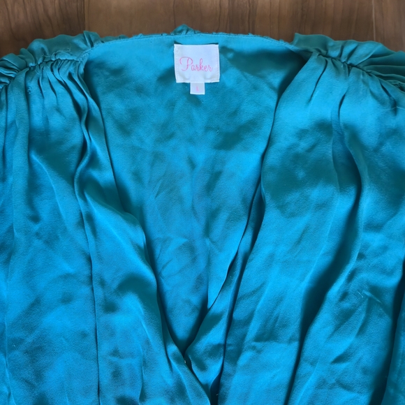 Parker Teal Long Sleeve Mini Dress - Picture 13 of 13